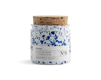 Bougie Terrazzo "Azur"