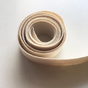 3 METER- Bio Baumwollband aus Deutschland, 20 mm breit, Bastelband, Ripsband, organic cotton ribbon, umweltfreundliches, Körperband, DIY