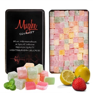 Turkish Delight Assortment Luxurious Lokum, Dessert Mix Delights, 750g Gift Box (No Nuts) Vegan,  mothers day gifts, Muttertagsgeschenk