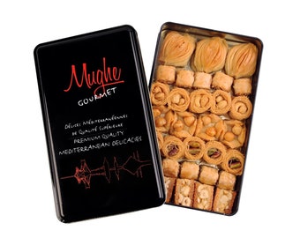 Premium Assorted Baklava Pastry Gift Box 500g 1.1lb mothers day gifts, Muttertagsgeschenk- Turkish Pistachio Dessert Weihnachtsgeschenk