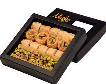 Mughe Turkish Baklava Sampler Gift Box, Pastry Dessert,sweets, mothers day gifts, Muttertagsgeschenk
