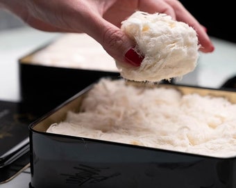 Mughe Luxe Turkse Suikerspin Pismaniye Zoete Speciale Halva Snoep Geschenkdoos Traditionele Floss Halvah-cadeaus