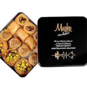 Mughe Turkish Baklava Sampler Gift Box, Pastry Dessert,sweets, mothers day gifts, Muttertagsgeschenk