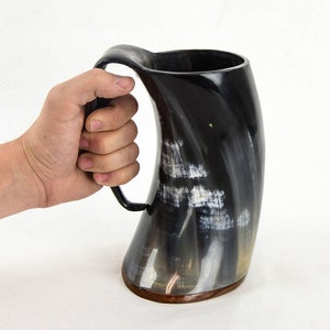 Horn Drinking Mugs, Horn Mugs, Buffalo Mug, Horn Tankard