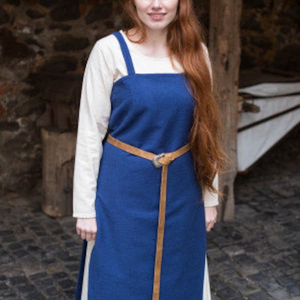 Vikingdress Frida, Hedeby Dress, Apron Dress, Viking Overdress by Burgschneider