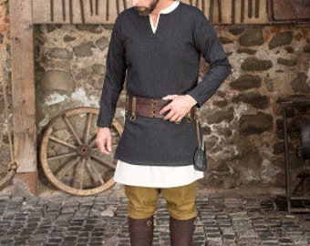Norse Tunic, Herringbone Woven Tunic, Wool Tunic, Viking Tunic, Herringbone Woven Tunic Tyr by Burgschneider