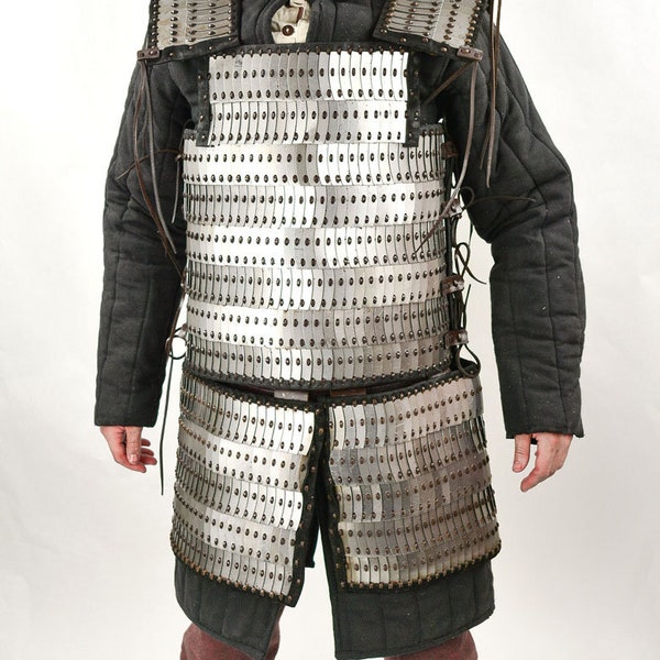 Lamellar Armor, Lamellar Torso Armor, Lamellar Tasset Plates, Lamellar Armor Set- 20 Gauge Steel