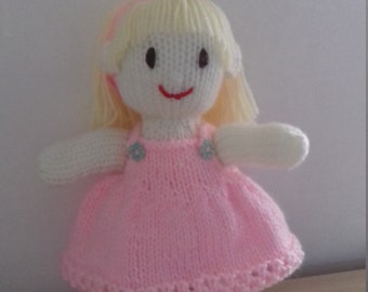 knitted baby doll pattern
