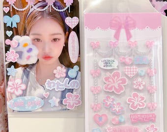 Kpop Deco Sticker, Aloha Summer Sticker, Korean Stationery, Polco Toploader Journal Planner Sticker, Holographic Sticker, Kawaii Sticker