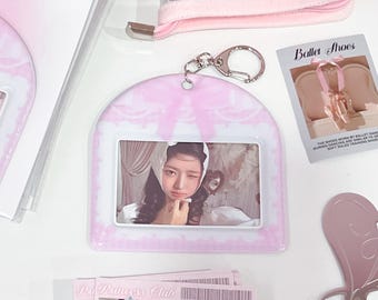 Kpop ID Horizontal Photocard Holder, Princess Photocard Holder, PVC Photocard Holder, Korean Stationery, ID Card Holder, Kpop Keychain