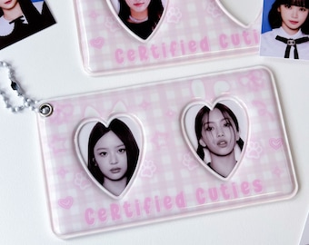 Certified Cuties Kpop ID Photocard Holder, Kpop Photocard Holder, PVC Photocard Holder, Korean Stationery, ID Card Holder, Kpop Keychain