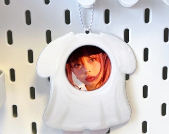 Brelok do kluczy z motywem Ghost Puppy Kpop, koreańska ramka na zdjęcia, uroczy prezent, akcesoria do kartek fotograficznych, artykuły papiernicze Kawaii, brelok do kluczy Kpop