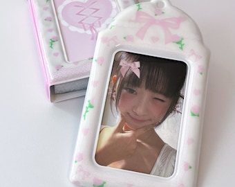 Coquette Kpop Photocard Holder Keychain, Korean Photo Frame, Cute Gift, Photocard Accessories, Korean Stationery, Kpop Keychain , Kawaii