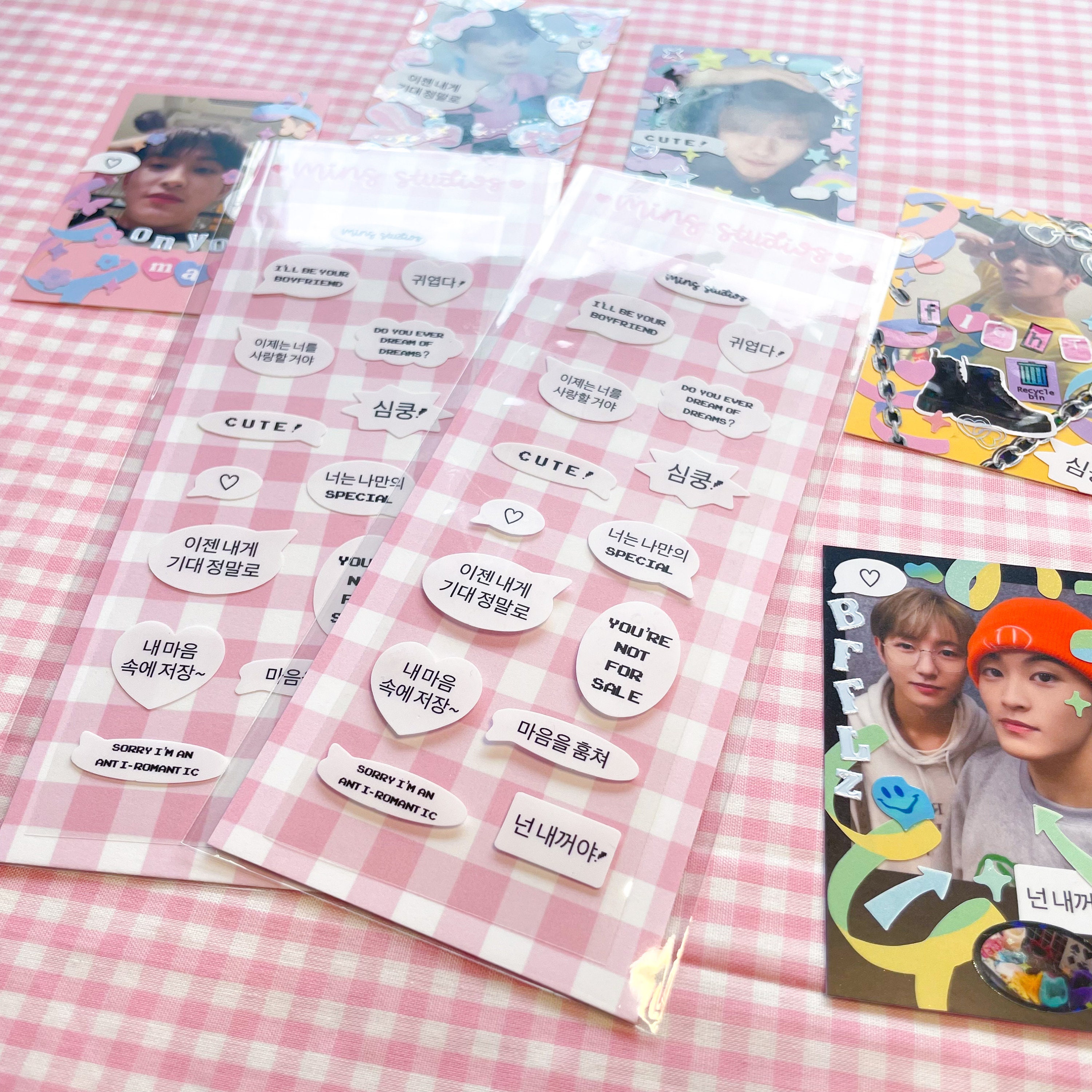 text speech bubble deco stickers polco stickers korean etsy