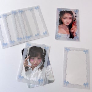 Kpop Fotokarte Rahmen Karte, Ice Queen Deko Rahmen, Kpop Fotokarte Zubehör, Schreibwaren, Kpop Deco Toploader, Kpop Toploader