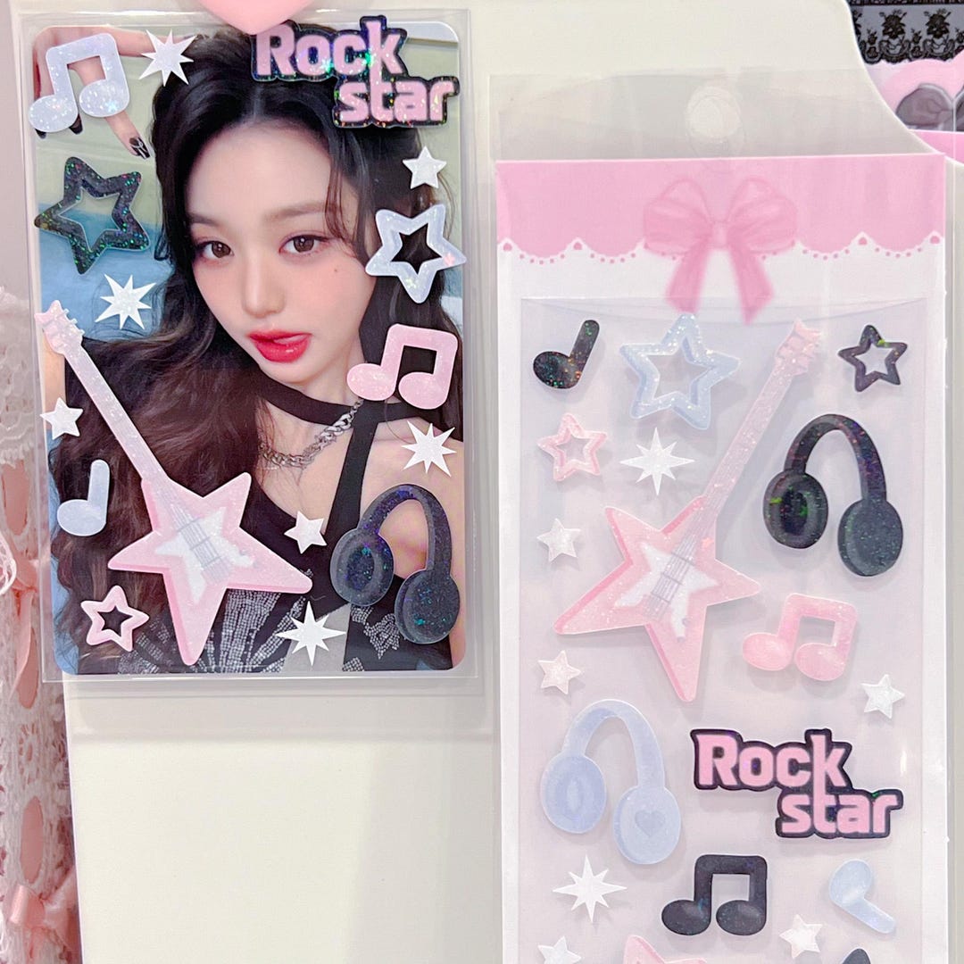 Rkpop Romy Sticker Kpop Deco Sticker, Rockstar Sticker, Korean Stationery, Polco Toploader ...