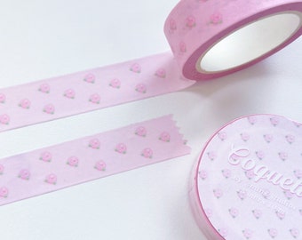 国内初の直営店 Washi Tape, Coquette Rose Masking Tape, Kawaii Stationery テープ・マスキングテープ