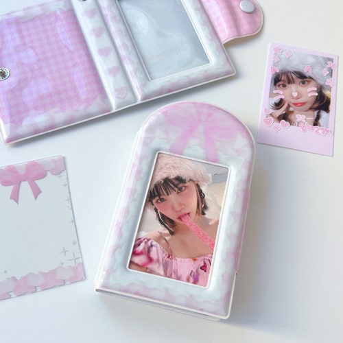 Denim Mini Kpop Photocard Binder Mini Collect Book Cute Etsy