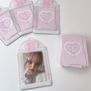 Ballerina Kpop Photocard Holder Llavero, Marco de fotos coreano, Regalo lindo, Accesorios para tarjetas fotográficas, Papelería coreana, Llavero Kpop, Kawaii