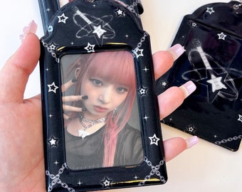 Kitsch Kpop Photocard Holder Keychain, Korean Photo Frame, Cute Gift, Photocard Accessories, Korean Stationery, Kpop Keychain , Kawaii