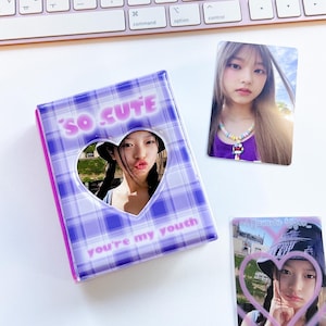 Bunny Mini Kpop Photocard Binder, Mini Collect Book, Cute Gifts, Korean Stationery, PC binder, Kawaii Stationery, Photocard Storage