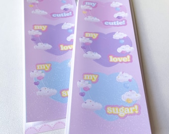 Kpop Deco Sticker, Hart Sticker Frame, Koreaans Briefpapier, Polco Toploader Journal Planner, Holografische Sticker, Kawaii Sticker Sheet