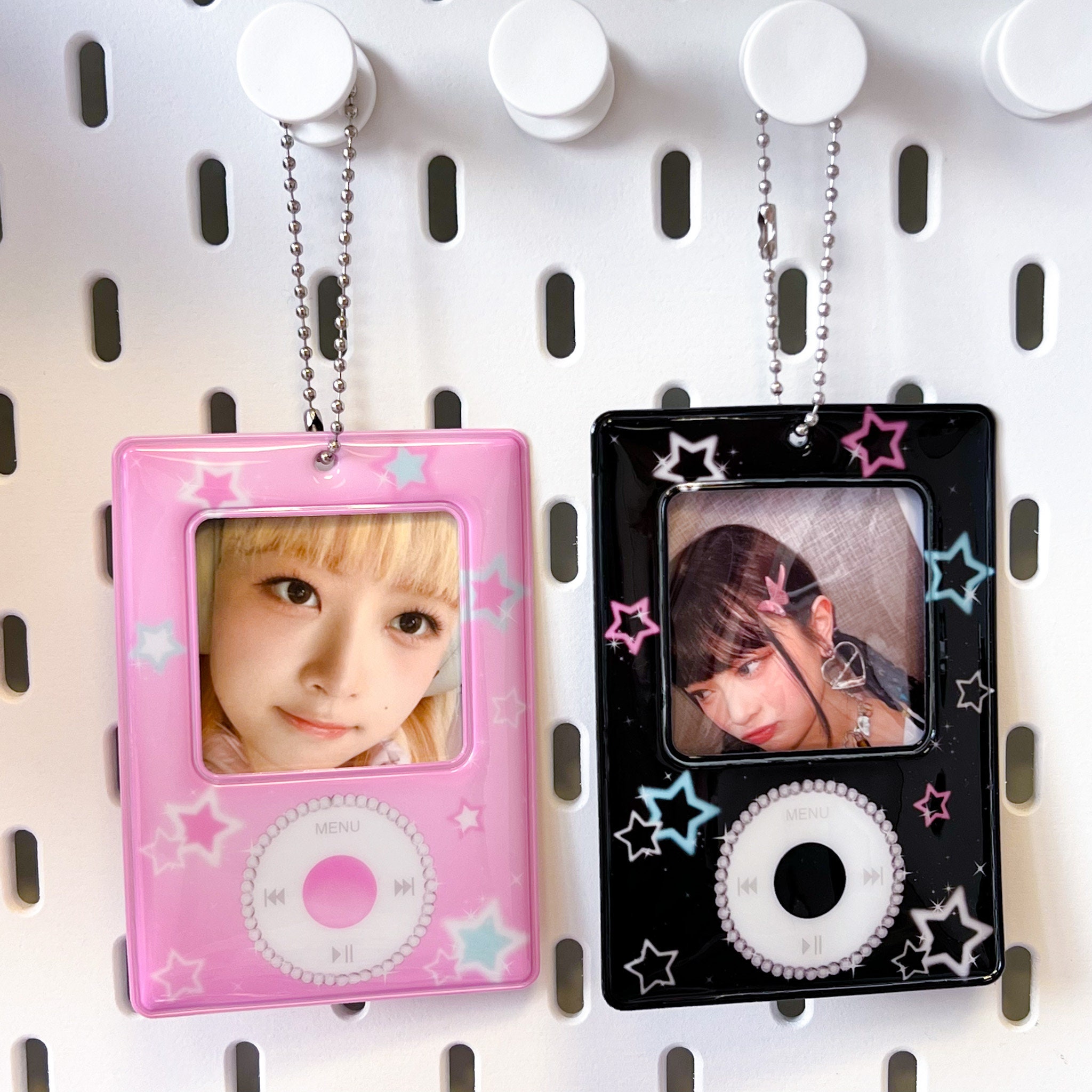 Ipod Y2K Kpop Photocard Holder Keychain, Korean Photo Frame
