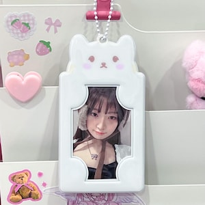 Kitty Cat Kpop Photocard Holder Keychain, Korean Photo Frame, Cute Gift, Photocard Accessories, Korean Stationery, Kpop Keychain , Kawaii