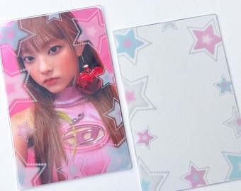 Kpop Photocard Frame Card, Rockstar Deco Frame, Kpop Photocard Accessories, Korean Stationery, Kpop Deco Toploaders, Kpop Toploaders