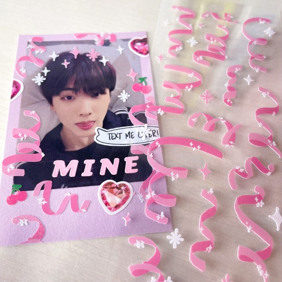 holographic stickers Korean stickers Kpop Journal stickers Cute Journal