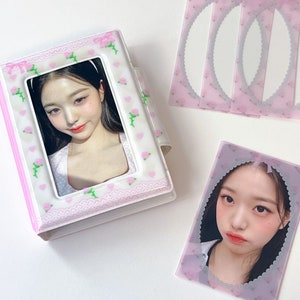 Kpop Photocard Binder, Coquette Rose Mini Collect Book, Cute Gifts, Korean Stationery, PC binder, Kawaii Stationery, Photocard Storage