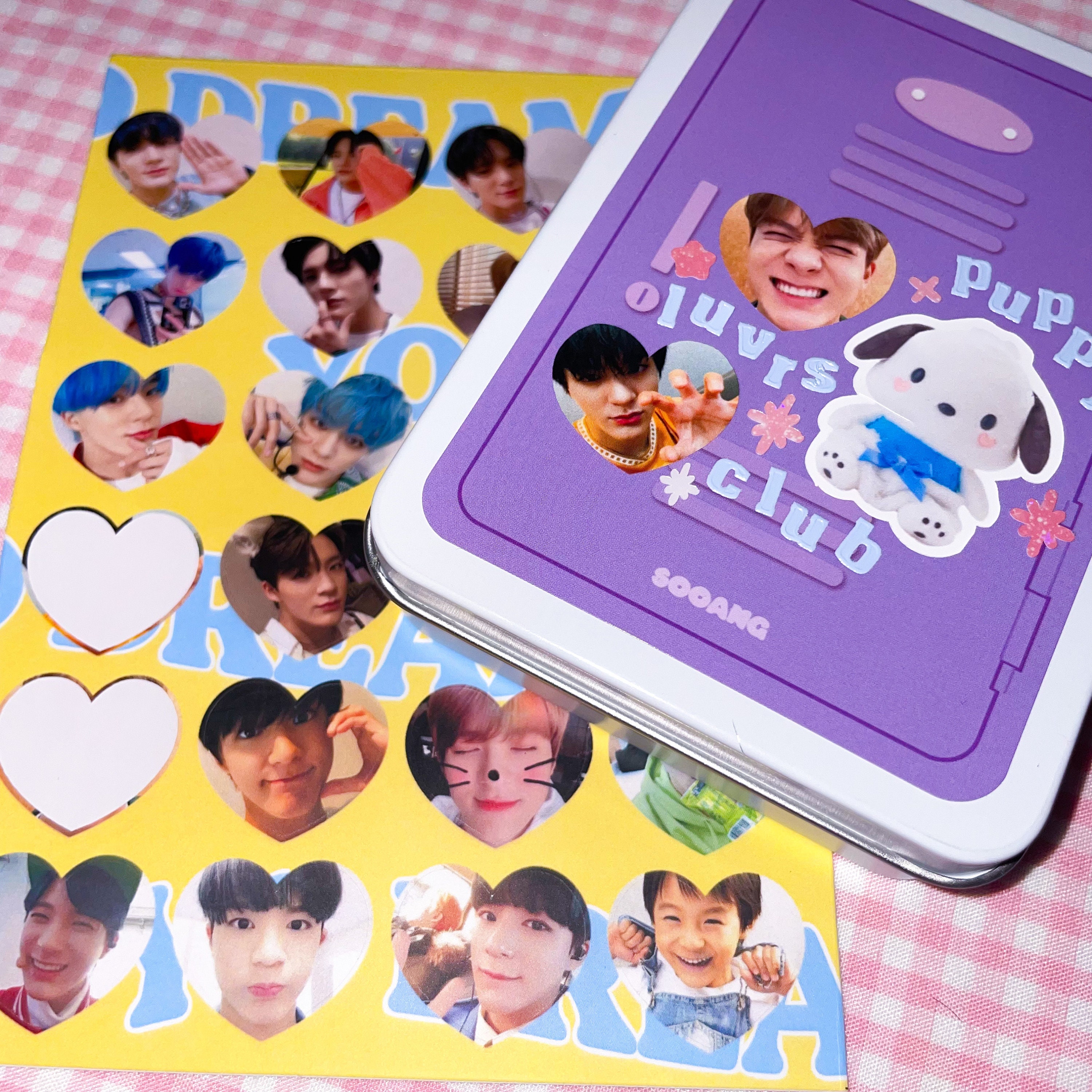NCT Dream Heart Stickers NCT Sticker Sheet Kpop Stickers Etsy