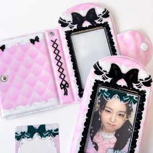 Mini Kpop Photocard Binder, Goth Princess Mini Collect Book, Regalos lindos, Papelería coreana, Carpeta de PC, Papelería Kawaii, Almacenamiento de tarjetas fotográficas