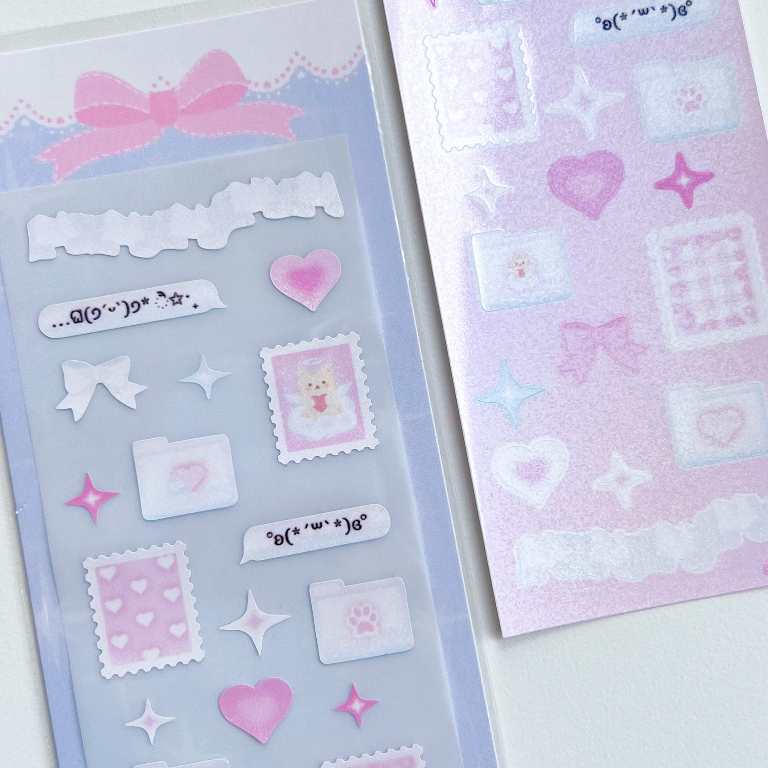 Glass Hearts Deco Sticker, Cute Illustration, Kpop Polco Stickers, Kpop  Journal, Diary, Love Hearts, 3D Heart, 