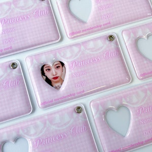 Princess Kpop ID Photocard Holder, Kpop Photocard Holder, PVC Photocard Holder, Papelería coreana, ID Card Holder, Kpop Keychain