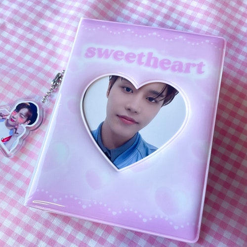 Pink Mini Kpop Photocard Binder Mini Collect Book Cute Etsy