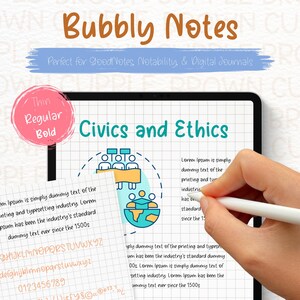 Polices GoodNotes | Police manuscrite | police cursive manuscrite | polices numériques de notes manuscrites | Police de caractère Canva | Police Procreate | Police pour iPad