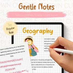 Polices GoodNotes | Police manuscrite | police cursive manuscrite | polices numériques de notes manuscrites | Police de caractère Canva | Police Procreate | Police pour iPad