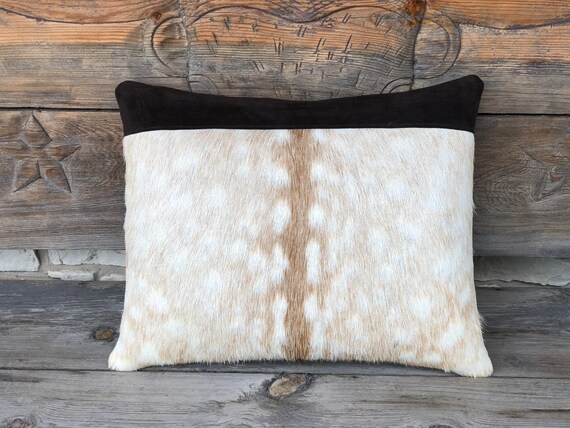 deer hide pillow
