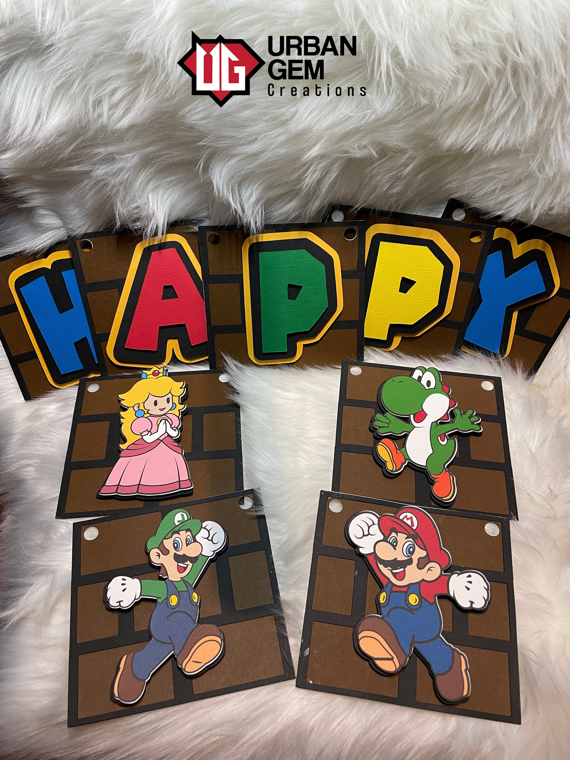 Mario Bros Banner/marios Bros Birthday/mario Bros Theme/mario Bros  Decorations/birthday Banner/video Game Banner/super Mario Bros Birthday 