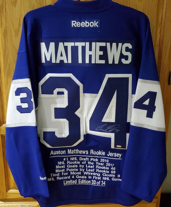 Auston Matthews Signed Maple Leafs Jersey (PSA COA)
