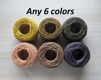 Balls Knitting 150 g5.25 oz Natural Red Linen Yarn High Quality Linen Yarn For Crochet