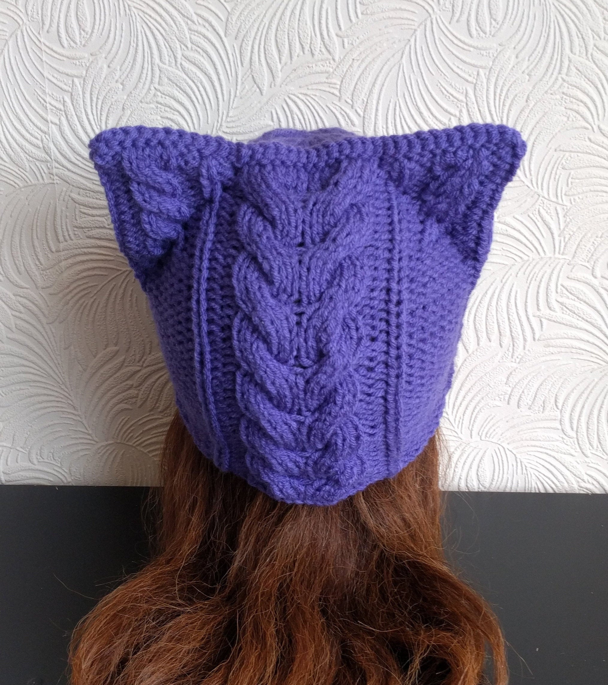 Knitting pattern Cat ear hat knitting pattern Instant Etsy