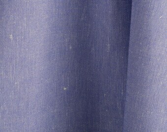 AGOTADO - ANCHO (180 cm) Telas lino-algodón/ telas planas/telas lino-algodón violeta azulado por medio metro