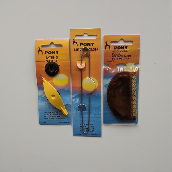 Pony Tatting Shuttle (two bobin free) for saree kuchu, lace , craft, etc. main image 0