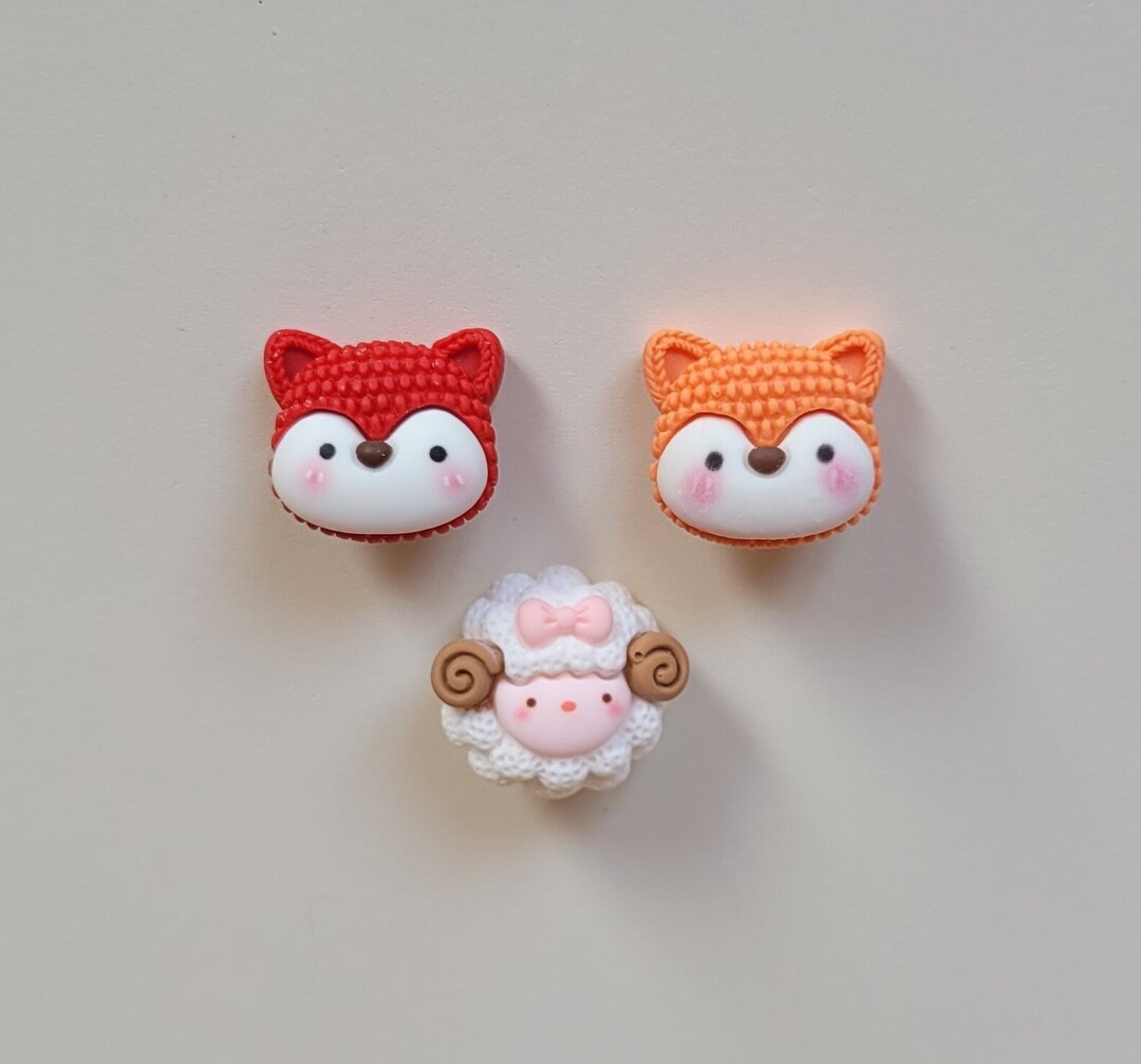 Animal Resin Shank Buttons (selling in PIECES or SETS), Fox Button ...