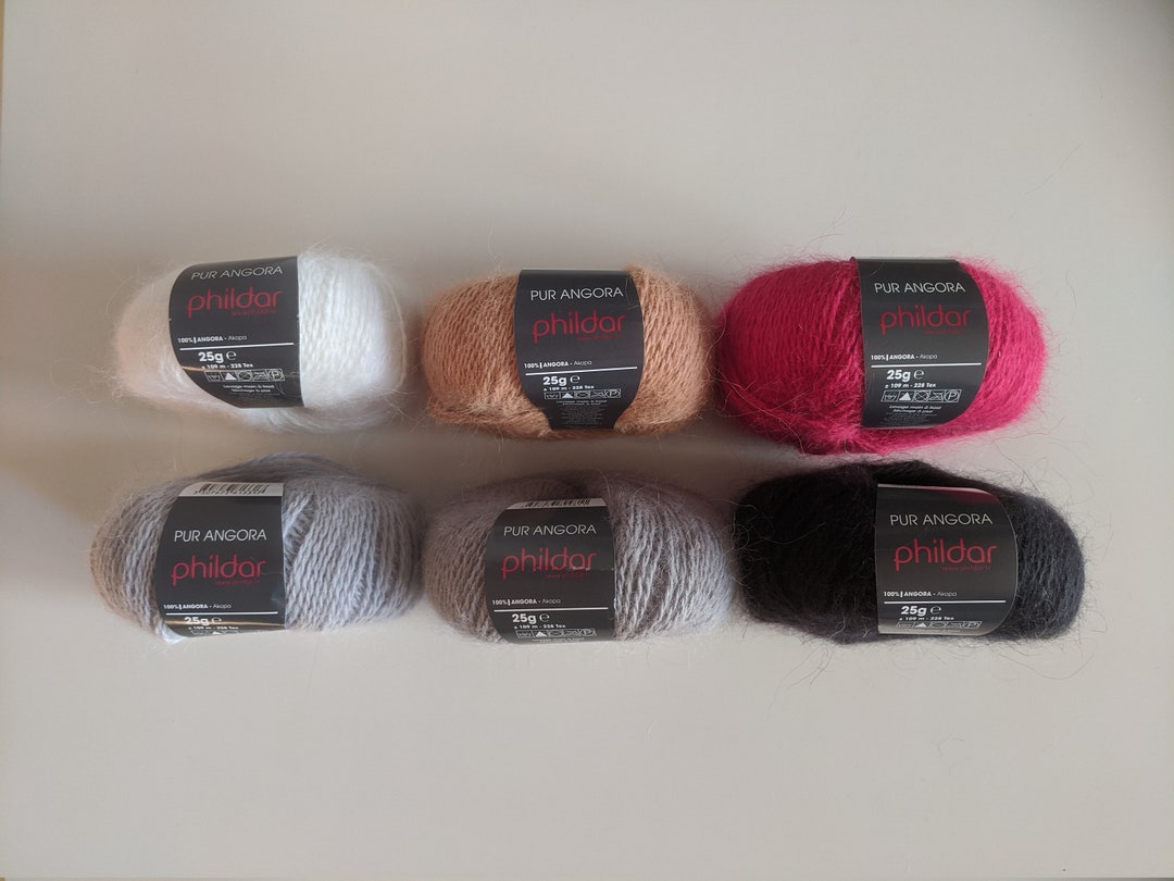 100 Angora Rabbit Yarn/ Pure Angora Rabbit Wool/ French Angora Wool