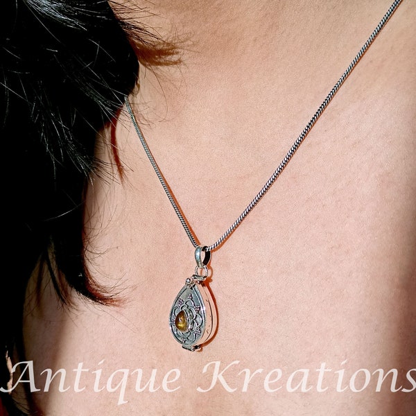 Collier urne en forme de larme, bijoux de crémation, pendentif d'urne de crémation personnalisé, support d'urne personnalisé pour CENDRES ou médaillon de cheveux