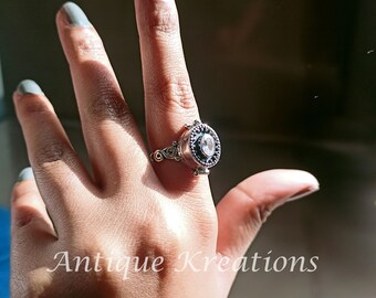 Anello fatto a mano con topazio mistico in argento sterling / Topazio Anello fatto a mano con topazio mistico in argento sterling / Topazio