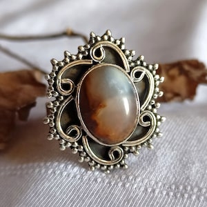 Jasper Ring, 925 Sterling Silver Ring, Jasper Gemstone Ring, Anniversary Gift, Everyday Ring, Gift For Her, Statement Ring For Women